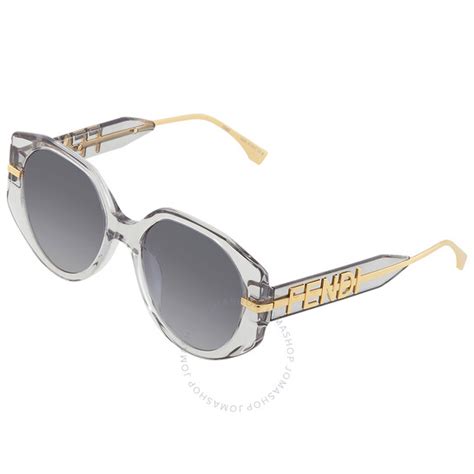 fendi fe40083u|Fendi Grey Oval Ladies Sunglasses FE40083U 20W 54.